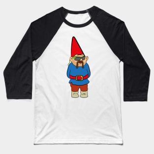 Gnome in speed sunnies with moustache and mullet Baseball T-Shirt